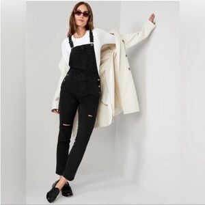 NWT! Black O.G. Straight Black Ripped Jean Overalls  - Multiple💛💎